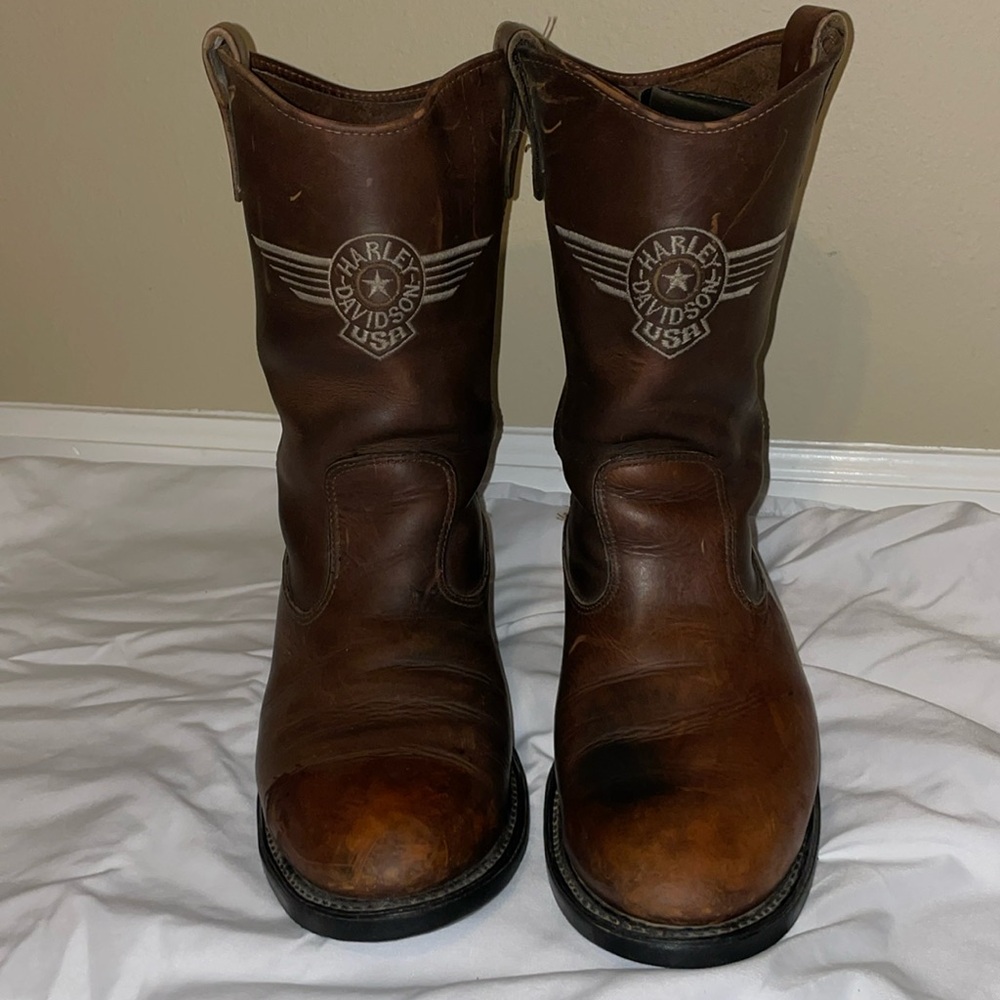 Harley-Davidson Brown Cowboy Western Boots